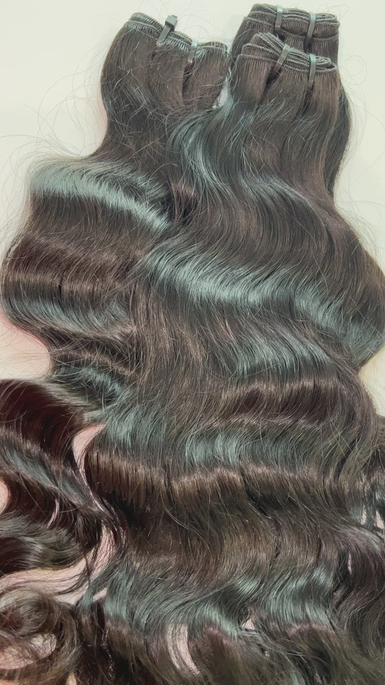 Raw South Indian Natural Wave